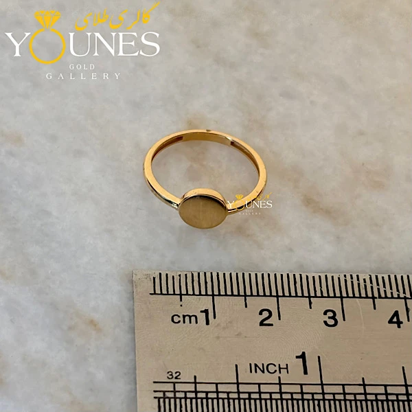 انگشتر دایره مینیمال طلا